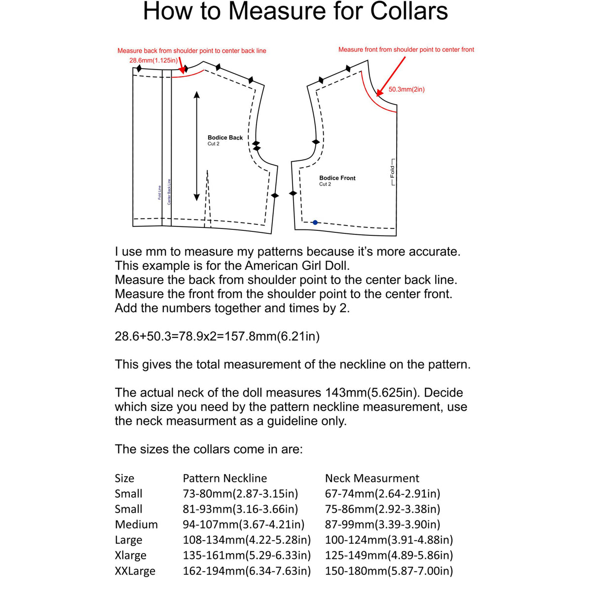 Machine Embroidered Lace Collars for Dolls
