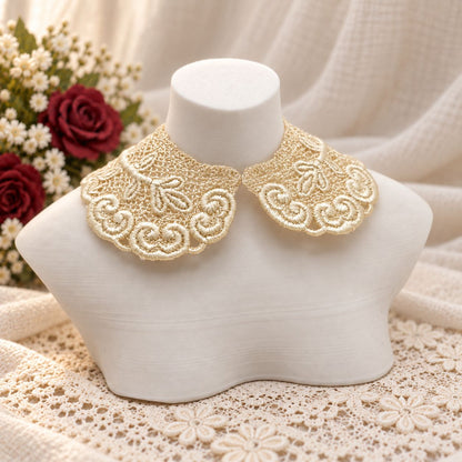 Machine Embroidered Lace Collars for Dolls