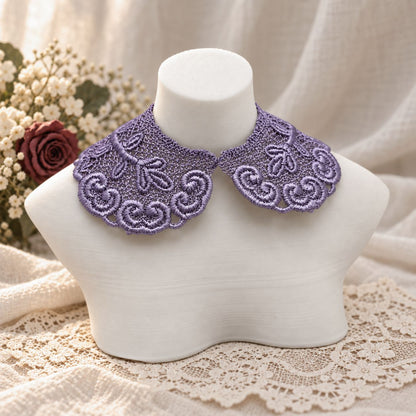 Machine Embroidered Lace Collars for Dolls
