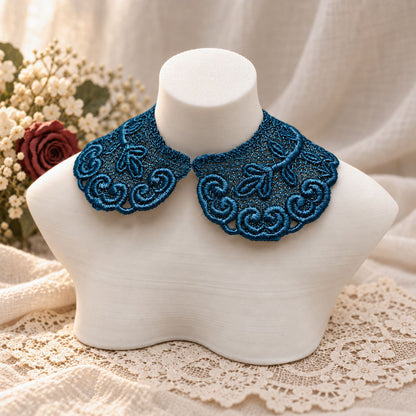 Machine Embroidered Lace Collars for Dolls