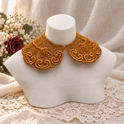 Machine Embroidered Lace Collars for Dolls
