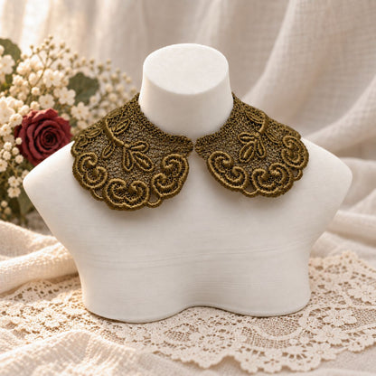 Machine Embroidered Lace Collars for Dolls