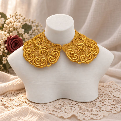 Machine Embroidered Lace Collars for Dolls
