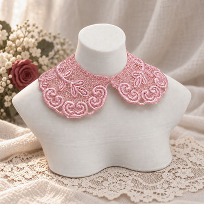 Machine Embroidered Lace Collars for Dolls