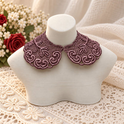 Machine Embroidered Lace Collars for Dolls
