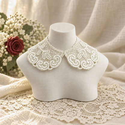 Machine Embroidered Lace Collars for Dolls