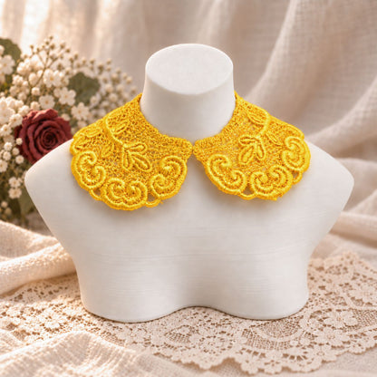 Machine Embroidered Lace Collars for Dolls