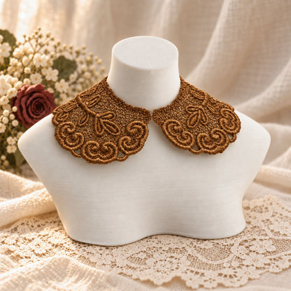 Machine Embroidered Lace Collars for Dolls