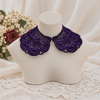 Machine Embroidered Lace Collars for Dolls