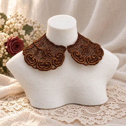 Machine Embroidered Lace Collars for Dolls