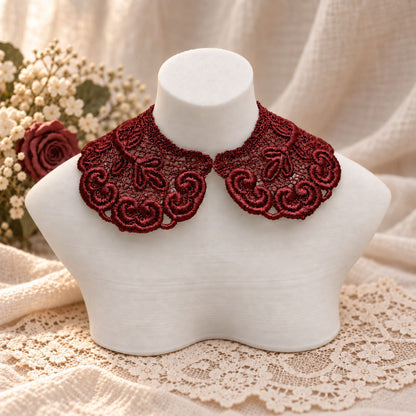 Machine Embroidered Lace Collars for Dolls