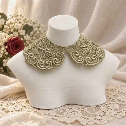 Machine Embroidered Lace Collars for Dolls