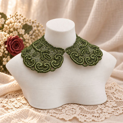 Machine Embroidered Lace Collars for Dolls