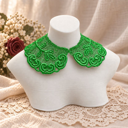 Machine Embroidered Lace Collars for Dolls