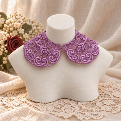 Machine Embroidered Lace Collars for Dolls