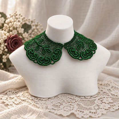 Machine Embroidered Lace Collars for Dolls